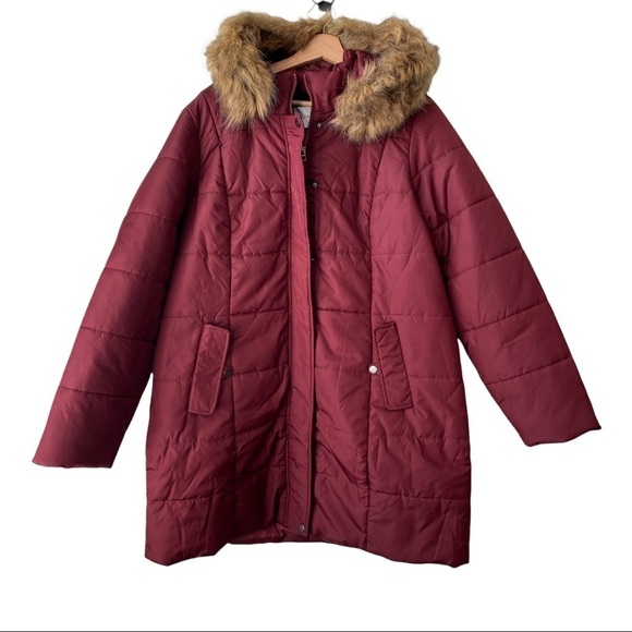 ASOS (Junarose) Faux fur trim parka NWT - Picture 1 of 17